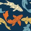 Swimming Koi